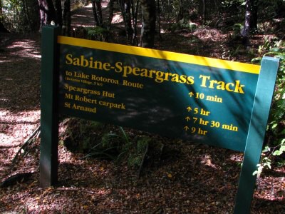 Track okolo Lake Rotoroa